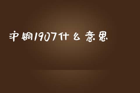 沪铜1907什么意思_https://wap.jnbaishite.cn_理财投资_第1张