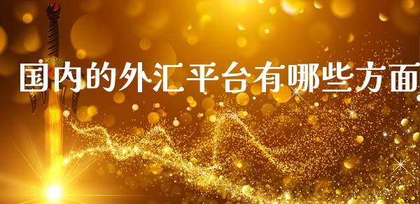 国内的外汇平台有哪些方面_https://wap.jnbaishite.cn_期货资讯_第1张