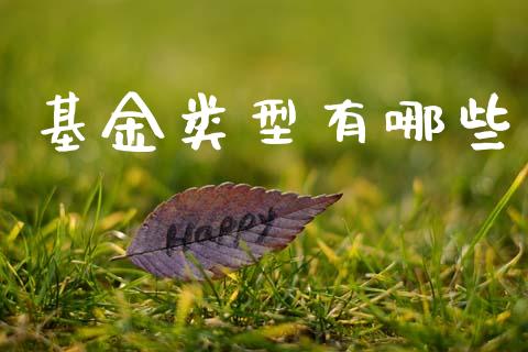 基金类型有哪些_https://wap.jnbaishite.cn_全球财富_第1张