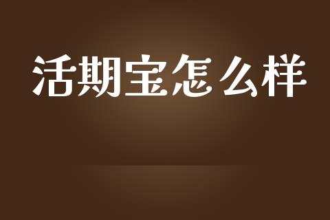 活期宝怎么样_https://wap.jnbaishite.cn_全球财富_第1张