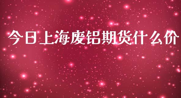 今日上海废铝期货什么价_https://wap.jnbaishite.cn_期货资讯_第1张