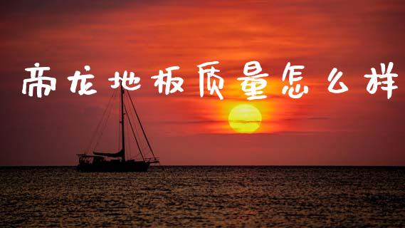 帝龙地板质量怎么样_https://wap.jnbaishite.cn_全球财富_第1张