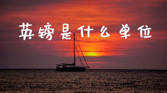 英镑是什么单位_https://wap.jnbaishite.cn_理财投资_第1张