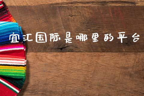 宜汇国际是哪里的平台_https://wap.jnbaishite.cn_金融资讯_第1张