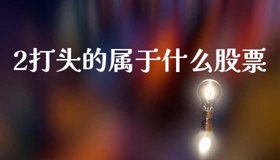 2打头的属于什么股票_https://wap.jnbaishite.cn_金融资讯_第1张