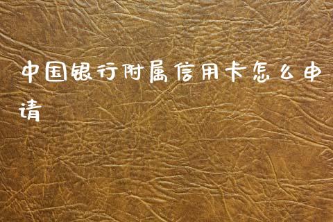 中国银行附属信用卡怎么申请_https://wap.jnbaishite.cn_全球财富_第1张