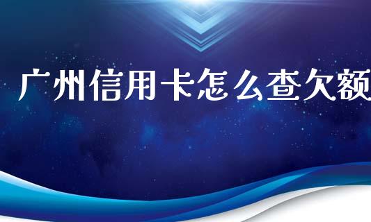 广州信用卡怎么查欠额_https://wap.jnbaishite.cn_全球财富_第1张