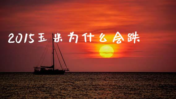 2015玉米为什么会跌_https://wap.jnbaishite.cn_理财投资_第1张