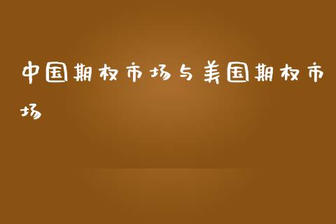 中国期权市场与美国期权市场_https://wap.jnbaishite.cn_金融资讯_第1张