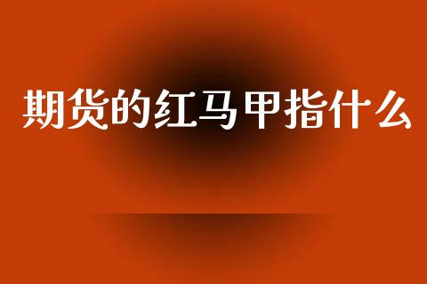 期货的红马甲指什么_https://wap.jnbaishite.cn_金融资讯_第1张