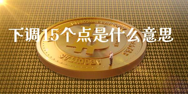 下调15个点是什么意思_https://wap.jnbaishite.cn_期货资讯_第1张