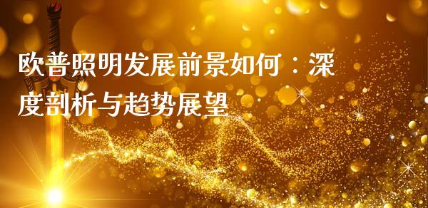 欧普照明发展前景如何：深度剖析与趋势展望_https://wap.jnbaishite.cn_理财投资_第1张