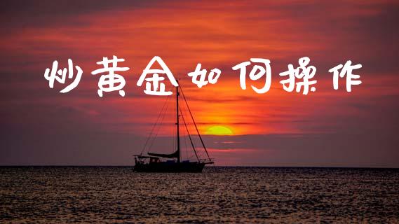 炒黄金如何操作_https://wap.jnbaishite.cn_金融资讯_第1张