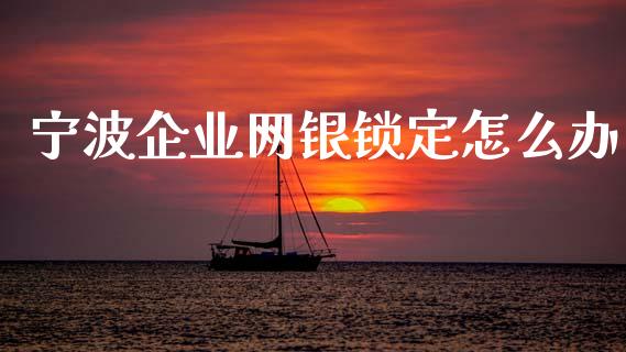 宁波企业网银锁定怎么办_https://wap.jnbaishite.cn_理财投资_第1张