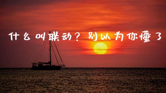 什么叫联动？别以为你懂了_https://wap.jnbaishite.cn_全球财富_第1张