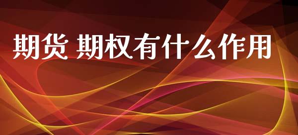 期货 期权有什么作用_https://wap.jnbaishite.cn_理财投资_第1张