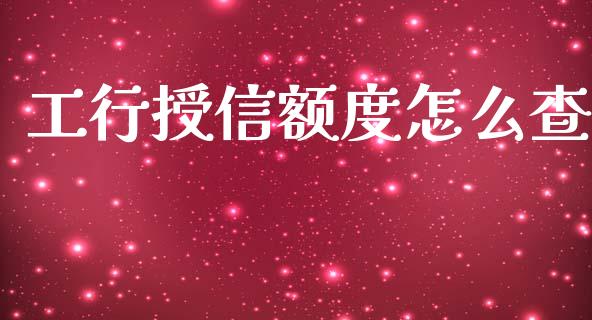 工行授信额度怎么查_https://wap.jnbaishite.cn_全球财富_第1张
