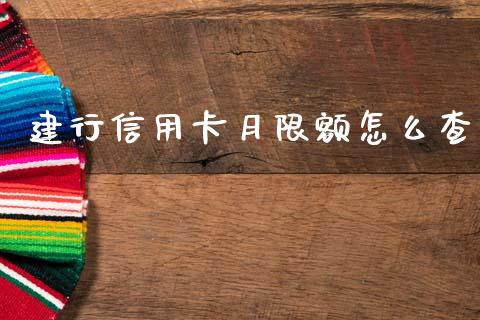 建行信用卡月限额怎么查_https://wap.jnbaishite.cn_金融资讯_第1张