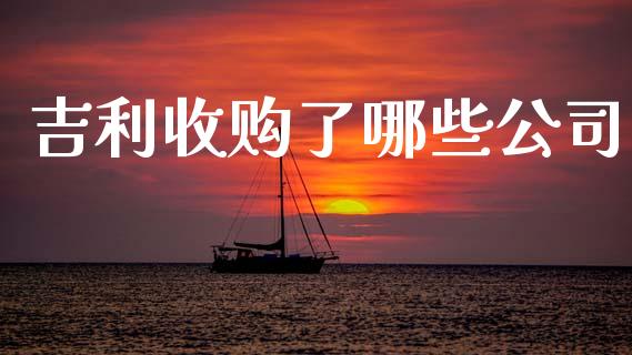 吉利收购了哪些公司_https://wap.jnbaishite.cn_理财投资_第1张
