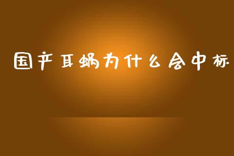 国产耳蜗为什么会中标_https://wap.jnbaishite.cn_金融资讯_第1张