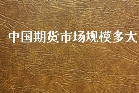 中国期货市场规模多大_https://wap.jnbaishite.cn_期货资讯_第1张
