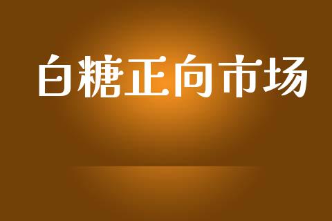 白糖正向市场_https://wap.jnbaishite.cn_理财投资_第1张