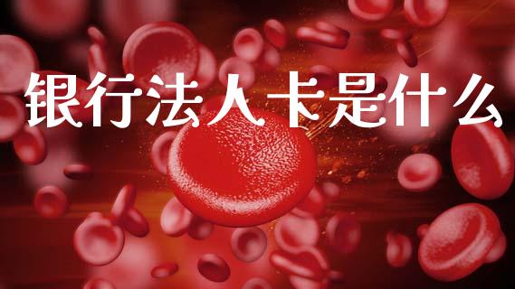 银行法人卡是什么_https://wap.jnbaishite.cn_期货资讯_第1张