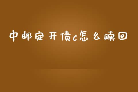 中邮定开债c怎么赎回_https://wap.jnbaishite.cn_理财投资_第1张