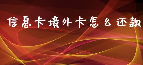 信息卡境外卡怎么还款_https://wap.jnbaishite.cn_金融资讯_第1张