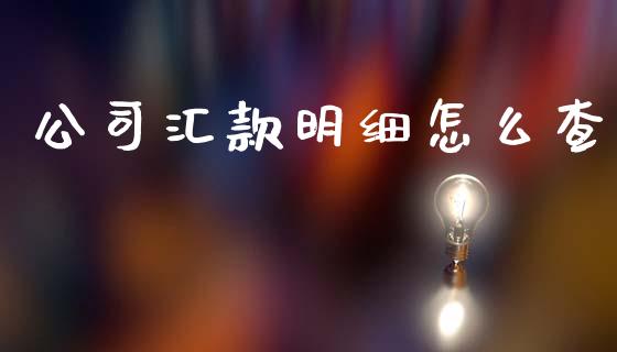 公司汇款明细怎么查_https://wap.jnbaishite.cn_期货资讯_第1张