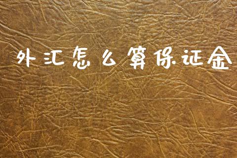 外汇怎么算保证金_https://wap.jnbaishite.cn_期货资讯_第1张