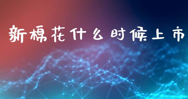 新棉花什么时候上市_https://wap.jnbaishite.cn_期货资讯_第1张