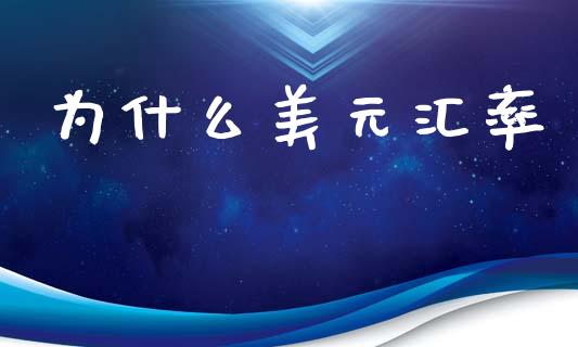 为什么美元汇率_https://wap.jnbaishite.cn_全球财富_第1张