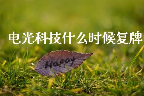 电光科技什么时候复牌_https://wap.jnbaishite.cn_金融资讯_第1张