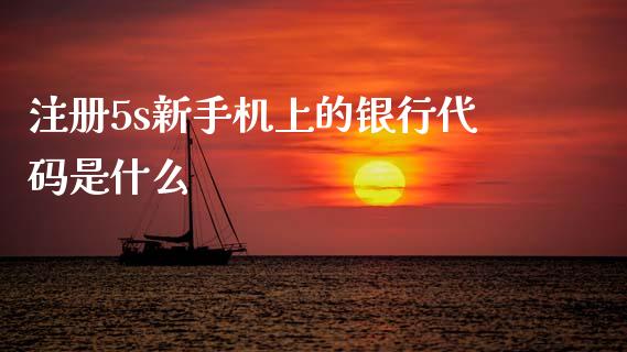 注册5s新手机上的银行代码是什么_https://wap.jnbaishite.cn_理财投资_第1张
