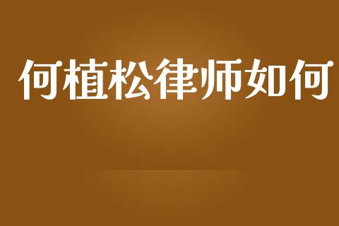 何植松律师如何_https://wap.jnbaishite.cn_全球财富_第1张