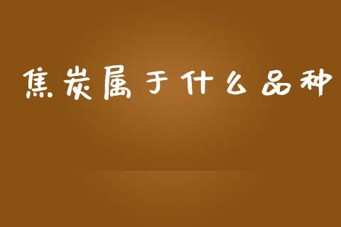 焦炭属于什么品种_https://wap.jnbaishite.cn_理财投资_第1张
