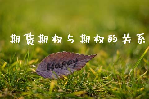 期货期权与期权的关系_https://wap.jnbaishite.cn_金融资讯_第1张