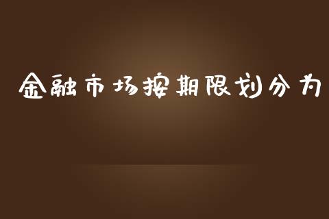金融市场按期限划分为_https://wap.jnbaishite.cn_金融资讯_第1张
