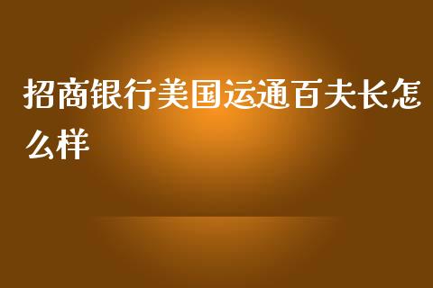 招商银行美国运通百夫长怎么样_https://wap.jnbaishite.cn_理财投资_第1张