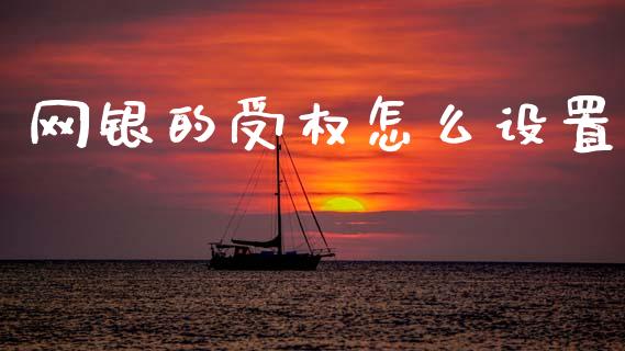 网银的受权怎么设置_https://wap.jnbaishite.cn_理财投资_第1张