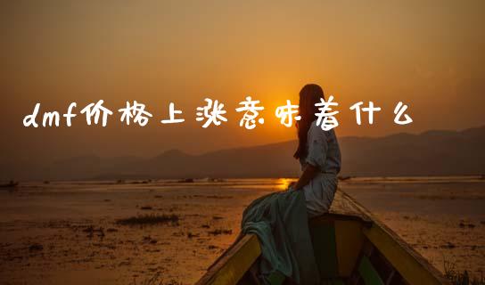 dmf价格上涨意味着什么_https://wap.jnbaishite.cn_全球财富_第1张