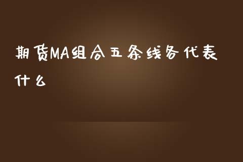 期货MA组合五条线各代表什么_https://wap.jnbaishite.cn_全球财富_第1张
