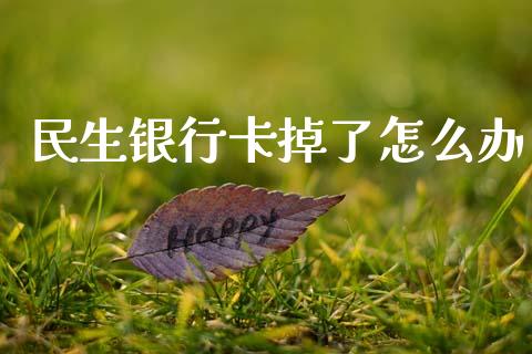 民生银行卡掉了怎么办_https://wap.jnbaishite.cn_期货资讯_第1张