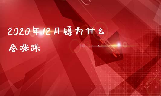 2020年12月镍为什么会涨跌_https://wap.jnbaishite.cn_期货资讯_第1张