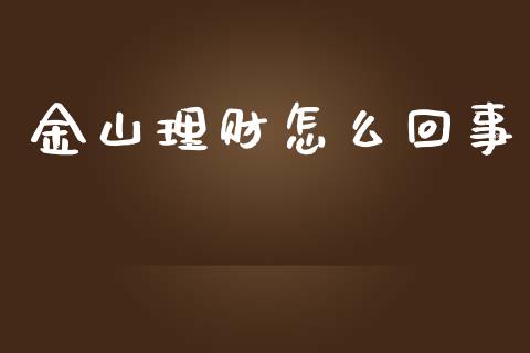 金山理财怎么回事_https://wap.jnbaishite.cn_理财投资_第1张