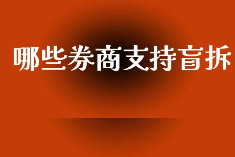 哪些券商支持盲拆_https://wap.jnbaishite.cn_全球财富_第1张