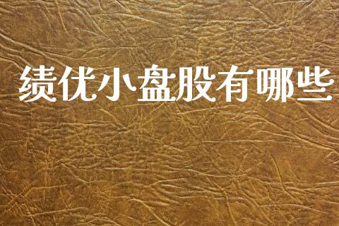 绩优小盘股有哪些_https://wap.jnbaishite.cn_全球财富_第1张