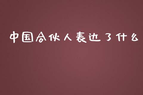 中国合伙人表达了什么_https://wap.jnbaishite.cn_金融资讯_第1张