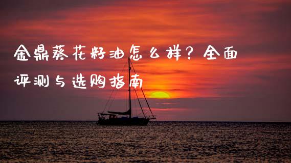 金鼎葵花籽油怎么样？全面评测与选购指南_https://wap.jnbaishite.cn_金融资讯_第1张